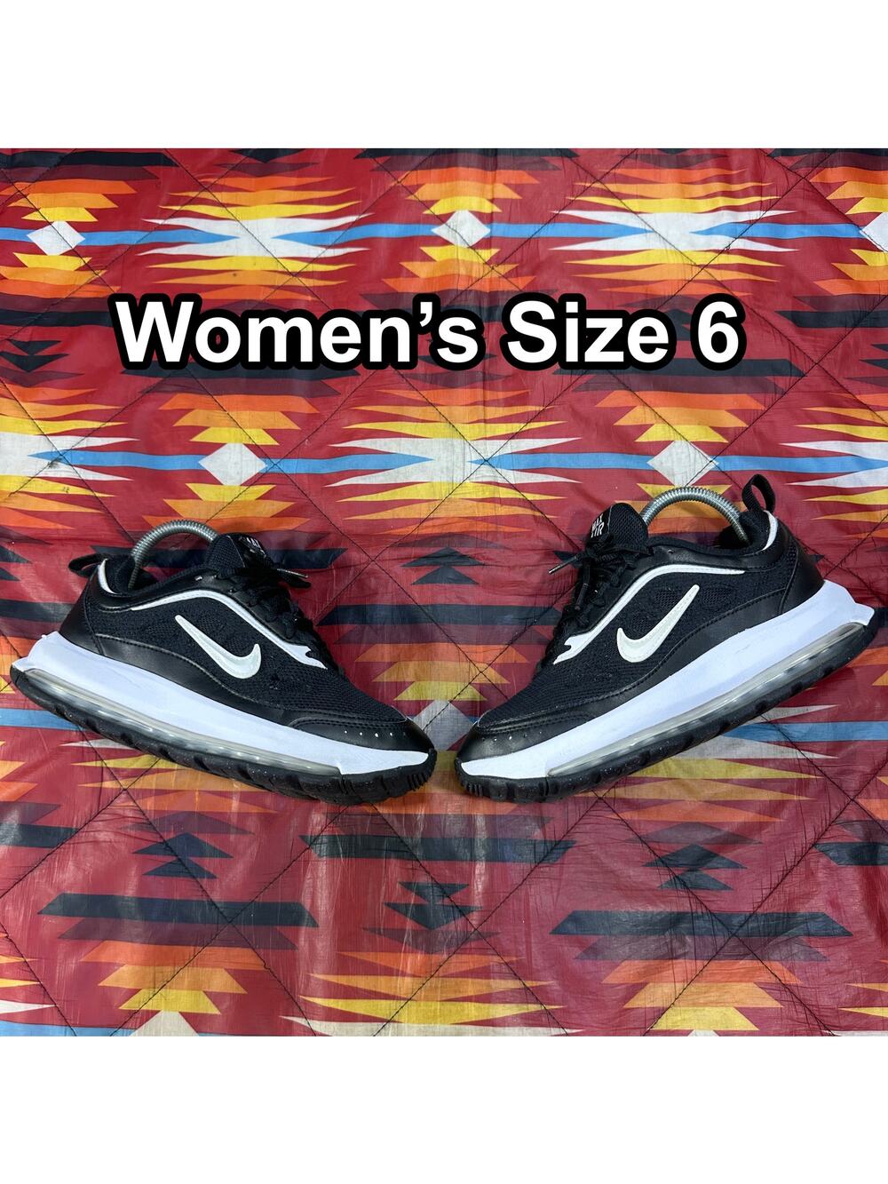 Nike Air Max AP Black & White Women's Size 6 Shoes CU4870-001